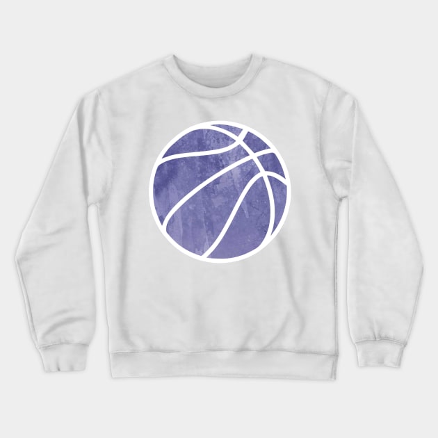 Basketball Purple Crewneck Sweatshirt by hcohen2000